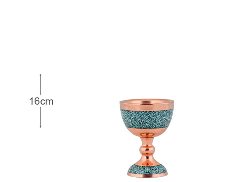 Luxury Handcrafted Turquoise & Copper Bowl | Decorative Dish & Premium Gifting | Persis Antiques